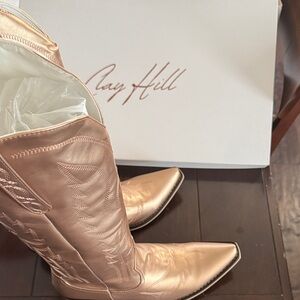 Ray Hill Gold Cowboy Boots